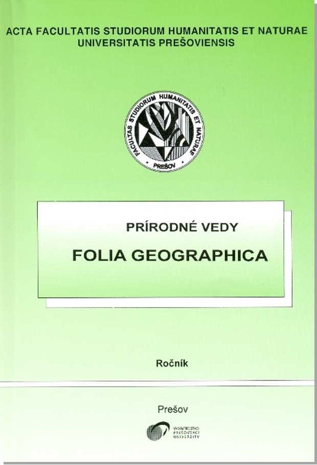 Folia Geographica Cover