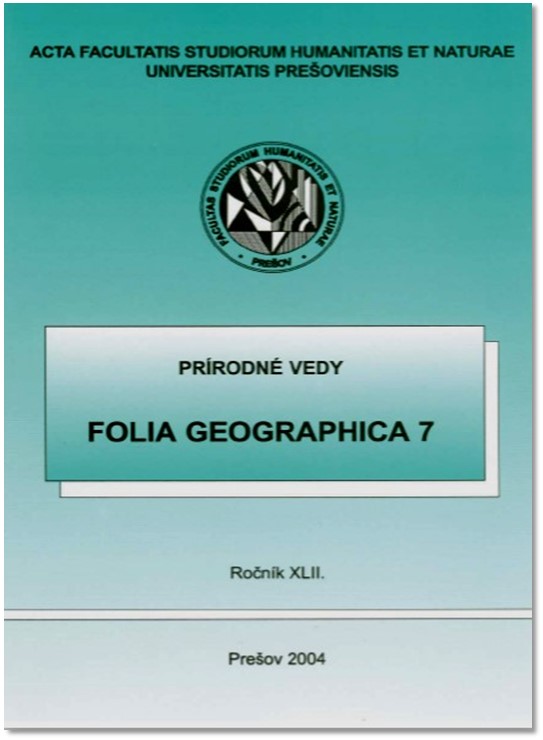 Folia Geographica Cover